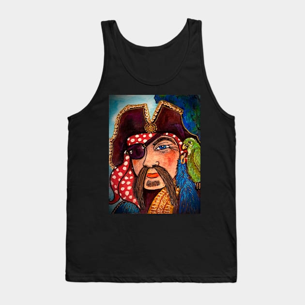 SCURVY the Handsome Pirate Tank Top by ArtisticEnvironments